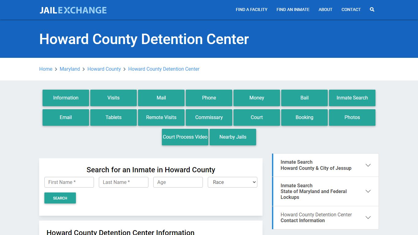 Howard County Detention Center - Jail Exchange